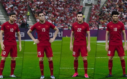 Game thủ Việt tâm huyết, mang đội tuyển Việt Nam lên PES 20, đẹp xuất sắc và giống "y xì đúc" ngoài đời