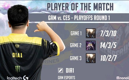 Hai khoảnh khắc thiên tài của Dia1 trong trận playoffs, khẳng định vị thế siêu sao đắt giá nhất VCS