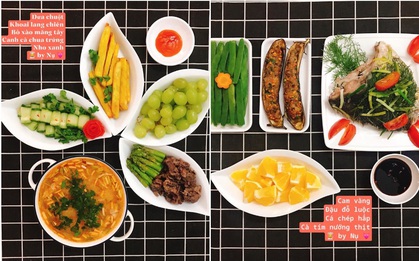 Chị vợ khoe loạt mâm cơm nhà ngon mắt, toàn món đơn giản nhưng đạt 10 điểm trang trí