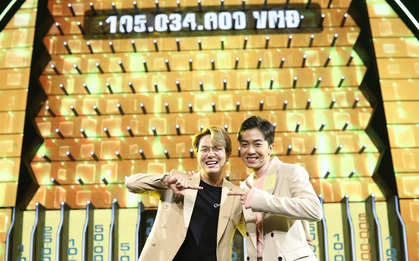 Đánh mất gần 700 triệu, Duy Khánh - Cris Phan vẫn thắng 105 triệu đồng tại gameshow