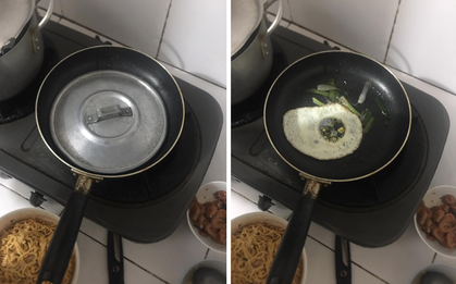 Màn rán trứng nhiều "lùm xùm" nhất hội ghét bếp: mẹ nghi ăn vụng, cư dân mạng ý kiến vì cho cả hành vào