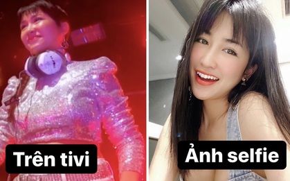 DJ Trang Moon bị "dìm hàng" vì góc máy quay ở King Of Rap, so với ảnh sống ảo mà không nhận ra luôn