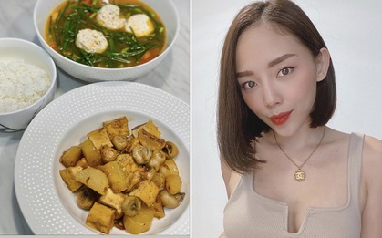 Cô vợ đảm đang nhất nhì showbiz đây rồi: chồng vừa đòi ăn cơm nhà, Tóc Tiên lập tức nấu một bữa ấm tình "huynh đệ"