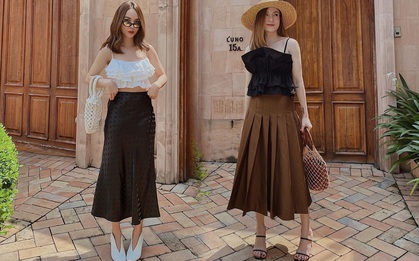 Chỉ với 3 kiểu chân váy mà Yến Trang - Yến Nhi chế được bao set đồ siêu sang, chị em cần gì sắm nhiều cho tốn kém