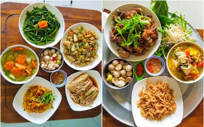 Thanh niên khoe loạt mâm cơm ngon mắt vô cùng, mỗi bữa nấu mất 2 tiếng nhưng "đáng lắm"