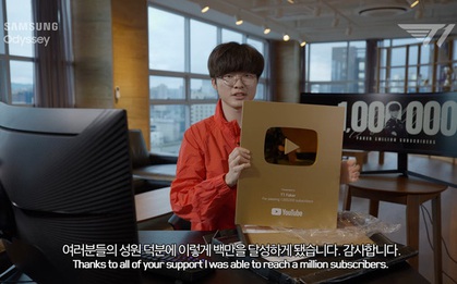 Không làm mà vẫn có ăn là đây chứ đâu: Faker chính thức trở thành chủ nhân của nút vàng YouTube