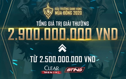 Đấu Trường Danh Vọng chứng là giải đấu giàu có số 1 làng game, "đang yên đang lành" tăng tiền thưởng lên 2,9 tỷ đồng