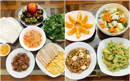 Chị vợ trẻ khoe mâm cơm gia đình, tiết lộ câu nói hạnh phúc hơn cả tỏ tình chính là: "Thêm bát nữa!"