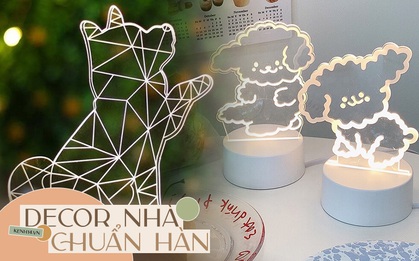 Hội nghiện nhà đang điên đảo vì đèn ngủ 3D, đã cute thì chớ còn làm góc phòng lung linh hẳn lên