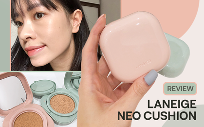 Review cushion Laneige xinh xẻo đang hot: Vỏ cưng xỉu, che phủ khá lại "hack" da đẹp nhưng vẫn có điểm trừ