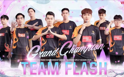 Đánh bại GAM lần thứ 3 liên tiếp, Team Flash bảo vệ thành công ngôi vô địch VCS, thống trị tuyệt đối LMHT Việt Nam