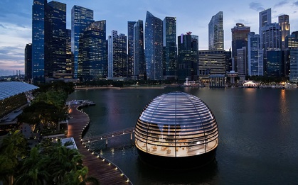 Ngắm toàn cảnh Apple Store nổi trên vịnh Marina, Singapore: đẹp ngỡ ngàng với thiết kế siêu độc đáo