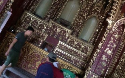 Nhà thờ cổ bị kẻ gian đột nhập, đánh cắp kiệu vàng 120 năm tuổi