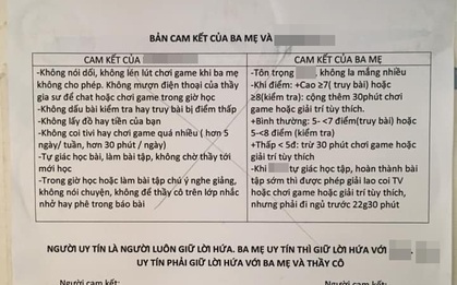 Nam sinh lớp 9 làm bản cam kết quyết tâm chăm học dán trên tường, câu slogan bá đạo khiến ai nấy cười muốn xỉu
