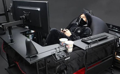 Mẫu giường dành cho những "con mọt" Internet và game: Vừa nằm vừa cày cả ngày không chán, thứ gì cũng sẵn có phục vụ