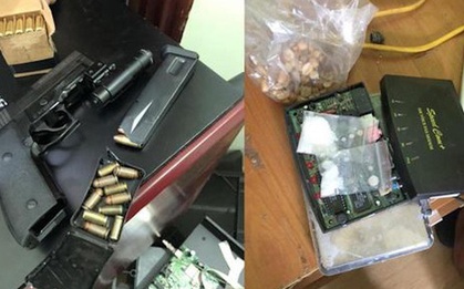 "Kho" súng đạn, dao kiếm của ông trùm tại chung cư để buôn ma túy