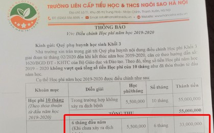 Phụ huynh đồng loạt phản đối trường liên cấp thu học phí online bất hợp lý mùa Covid-19