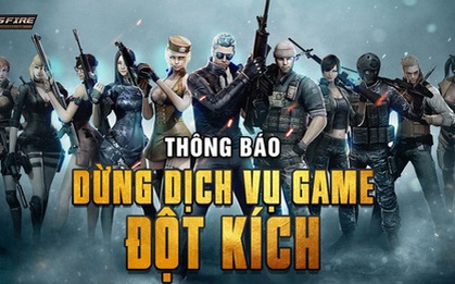 Nóng! VTC Game đột ngột thông báo chính thức dừng dịch vụ game Đột Kích
