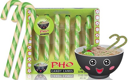 Món kẹo cây gậy Giáng sinh có vị phở xuất hiện, hộp 6 chiếc nhưng có giá 150k khiến dân tình xôn xao