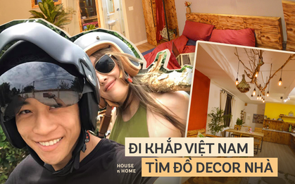 Đôi vợ chồng trẻ đi từ Nam ra Bắc tìm vật liệu decor nhà, 6 tháng sau có ngay thành quả đẹp miễn bàn
