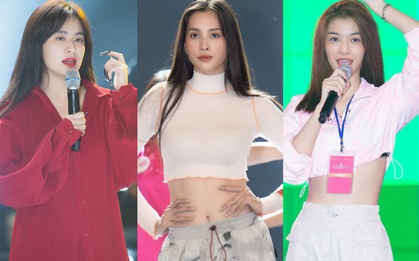 Tổng duyệt Chung kết HHVN 2020: Tiểu Vy - Hoàng Thùy Linh đọ sắc bất phân thắng bại, Á hậu Kiều Loan lộ diện sau tin đồn hẹn hò