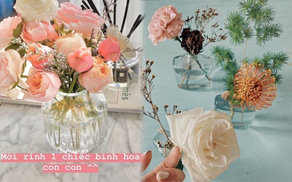 Bình cắm hoa nhà sao Việt vừa "nghệ" vừa sang, ngắm là muốn sắm theo ngay