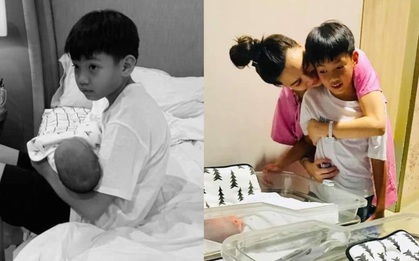 Netizen rần rần trước hình ảnh Subeo trông bé Lisa cực “nghề”, cậu cả nhà Hà Hồ giờ chăm em khéo lắm rồi!