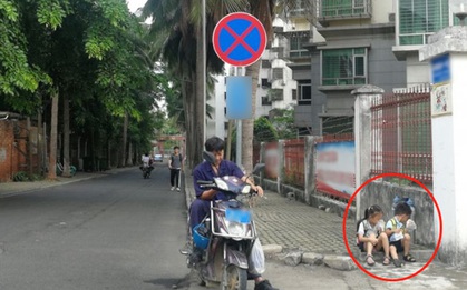 Cho 2 con ngồi bệt ở góc đường ăn sáng, ông bố không ngờ mình bị chụp ảnh, nhận lời khen tới tấp vì 1 hành động nhỏ của đám trẻ