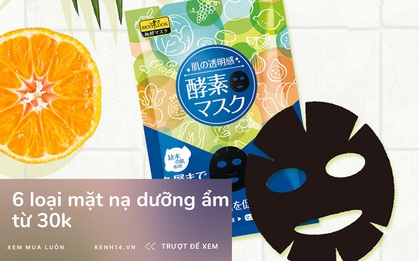 6 mặt nạ giấy cấp ẩm đỉnh cao cho ngày hanh khô
