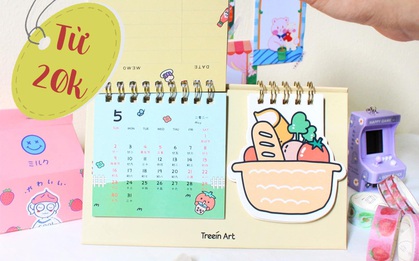Sắm lịch 2021 xinh xắn cute, kiểu gì cũng có chỉ từ 20k