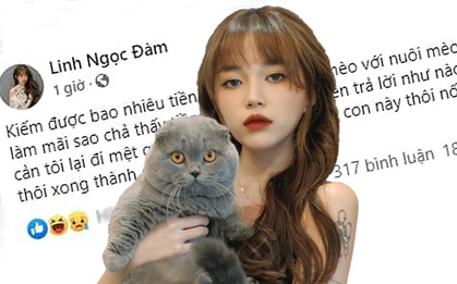 Linh Ngọc Đàm tiết lộ toàn bộ số tiền kiếm được đều dùng mua mèo, nuôi mèo, cộng đồng nghe xong số lượng cũng ít nhiều phải "nể sợ"