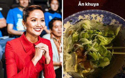 Bữa ăn lúc 0h của H’Hen Niê sau 1 ngày làm việc cật lực: Toàn rau sống với đậu phụ vẫn đủ khiến dân tình thèm thuồng