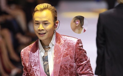 Soi tai nghe màu hồng cực bắt mắt của Binz trên sàn diễn Fashion Week, hoá ra cũng là "hàng thửa" giống Sơn Tùng M-TP