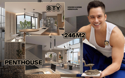 Vũ Dino kể chuyện "ngẫu hứng" mua nhà penthouse 8 tỷ rộng 246m2, chia sẻ áp lực khi làm nội thất