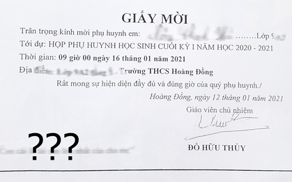 Nhà trường thông báo họp phụ huynh, dân tình soi ra 1 chi tiết cưng xỉu khiến ai cũng muốn xin chuyển trường