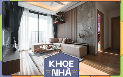 Căn hộ chơi hệ màu nâu ấm phù hợp với người sống tình cảm, chủ nhà dù có ở khách sạn 5 sao vẫn muốn về sớm
