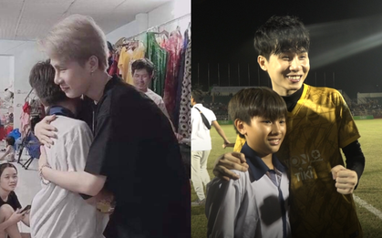 Giữ đúng lời hứa, Jack tìm đến tận nhà fan nhí may mắn, ôm lấy cậu bé lại còn tặng quà làm fan ghen "nổ Đom Đóm" mắt!