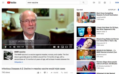 YouTube chặn mọi nội dung anti vắc xin