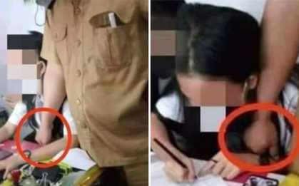 Giữa ban ngày ban mặt, gã thầy giáo luồn tay giở trò đồi bại với nữ sinh và lời biện hộ đưa ra gây căm phẫn