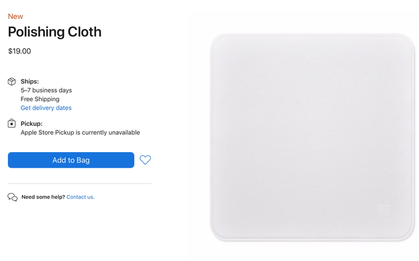 Apple ra mắt miếng giẻ lau, giá gần 500.000 đồng