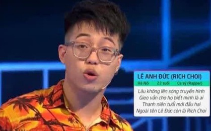 RichChoi chơi Vua Tiếng Việt nhưng bị loại ngay vòng đầu tiên vì quên ca dao, tục ngữ