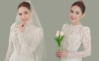 Xoài Non bất ngờ khoe ảnh mặc váy cưới với dòng trạng thái... "sắp cưới lại", chuyện gì đây?
