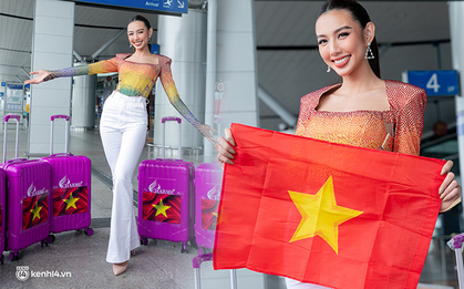 Thuỳ Tiên nổi bần bật chính thức lên đường tham dự Miss Grand 2021: Tiểu Vy đến tiếp sức, số lượng vali gây bất ngờ!