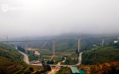 Ảnh: Cận cảnh cây cầu cạn cao nhất Việt Nam đang bước vào giai đoạn hoàn thiện