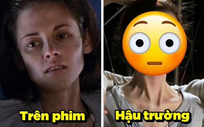 10 hình ảnh hậu trường Hollywood siêu ảo chứng minh "mọi thứ đều là dối trá": Hãi nhất là bí mật sau cảnh Kristen Stewart gầy gò đi đẻ!
