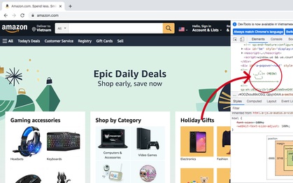 Netizen phát hiện ra "một chú vịt kêu meow" siêu đáng yêu trong chuỗi code của trang web Amazon