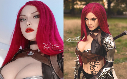 Nữ cosplayer hóa thân thành Ác Kiếm Katarina "gây sốt", "tâm hồn" căng mọng hơn cả bản gốc