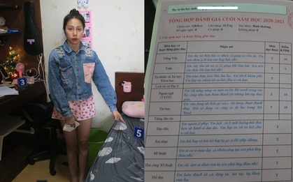 Bảng điểm của bé gái 8 tuổi bóc trần sự dối trá của dì ghẻ khi nói "đánh bé vì chậm hiểu"