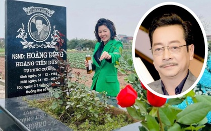 Diễn viên Thanh Hương tới viếng mộ NSND Hoàng Dũng nhân ngày sinh nhật, vẫn giữ nguyên cách gọi đặc biệt này?
