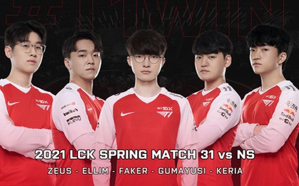 Faker lại làm nên lịch sử trong ngày hiếm hoi được thi đấu chính thức, giật luôn MVP giúp T1 đánh bại Peanut và đồng đội